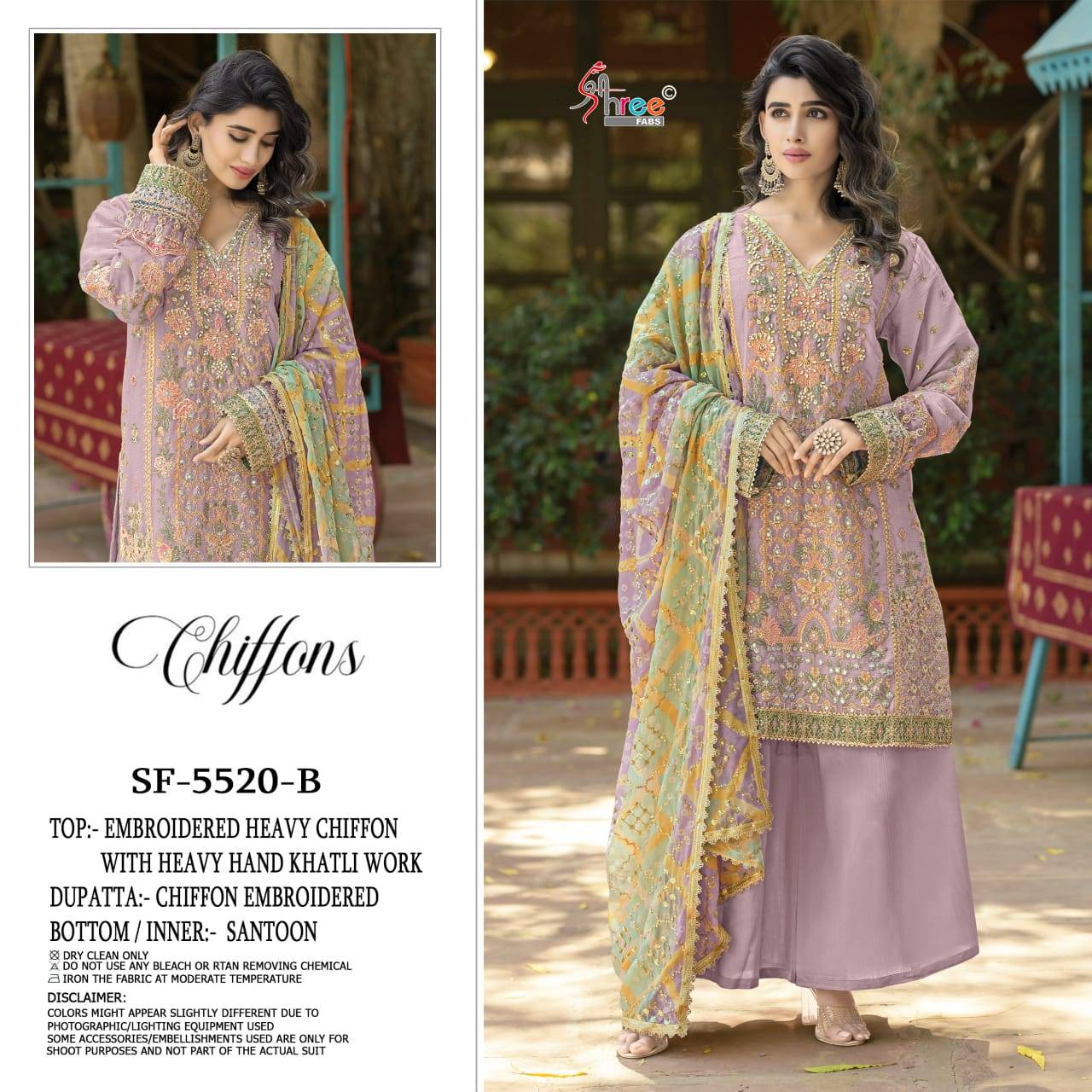 5520 colour By SHREE FABS Beautiful Pakistani Suits Colorful Stylish Fancy Ethnic Wear Chiffon Dresses At Wholesale